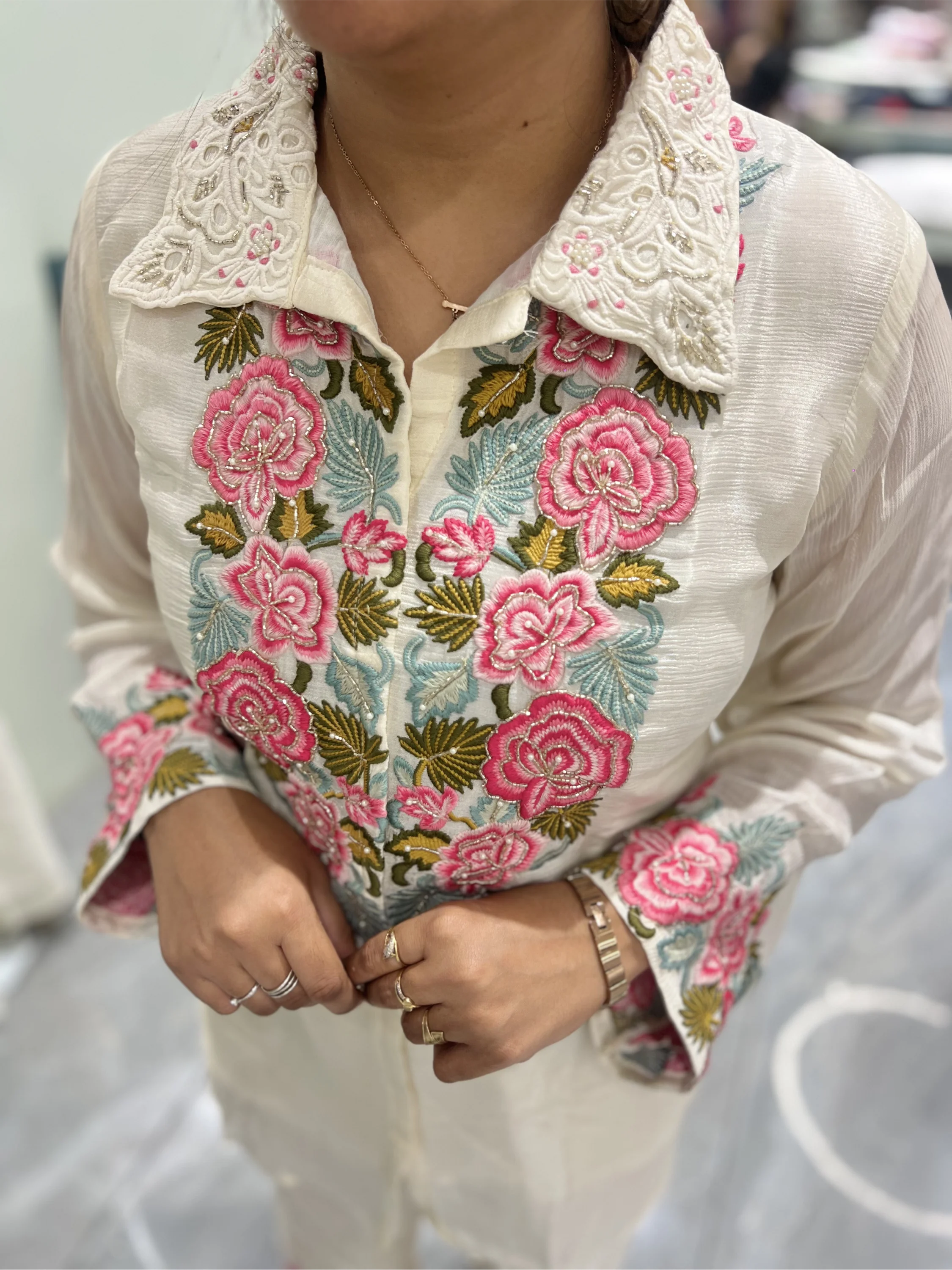 White Thread Work Chinon Cordset - MTGORIT 2545 7