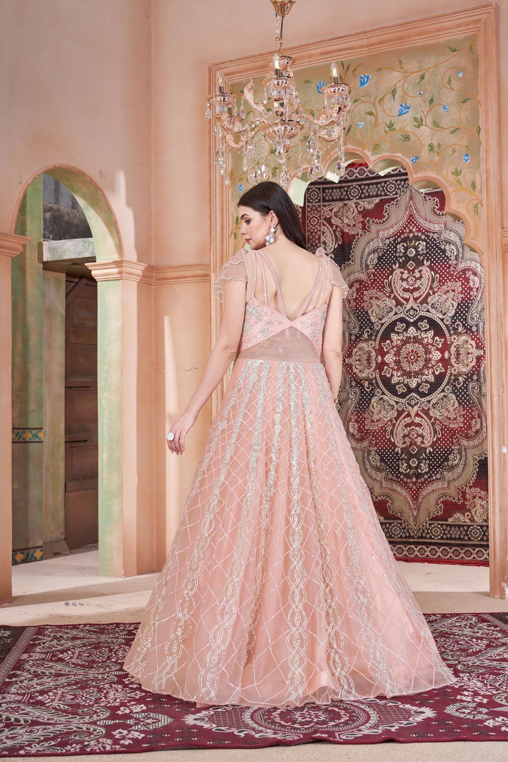 Blushing Elegance: Handcrafted Peach Perfection for Your Wedding Day