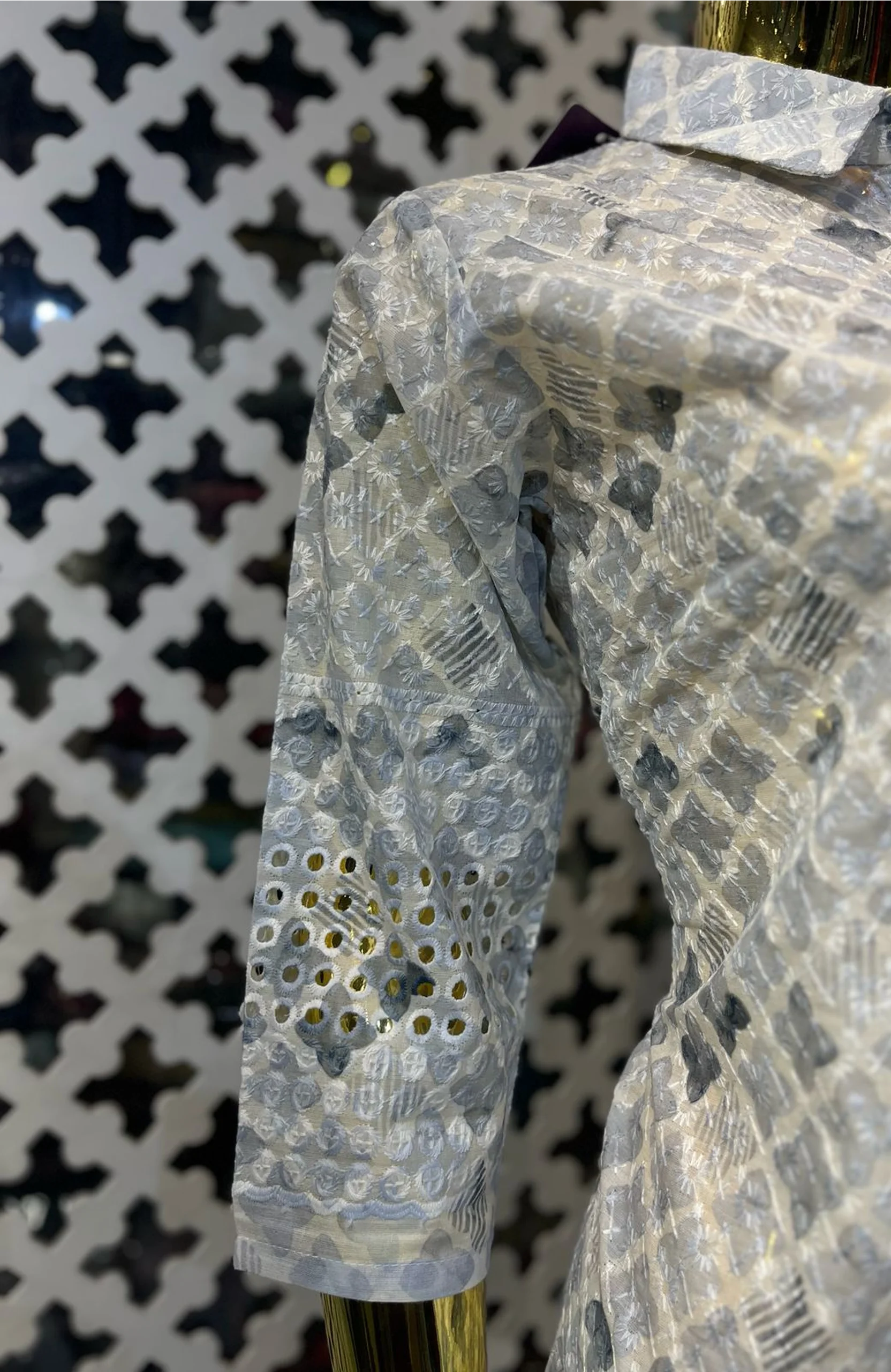 White Cotton Silk Chikankari Co-Ord Set for Women | Elegant 2 Piece Designer Cord Set