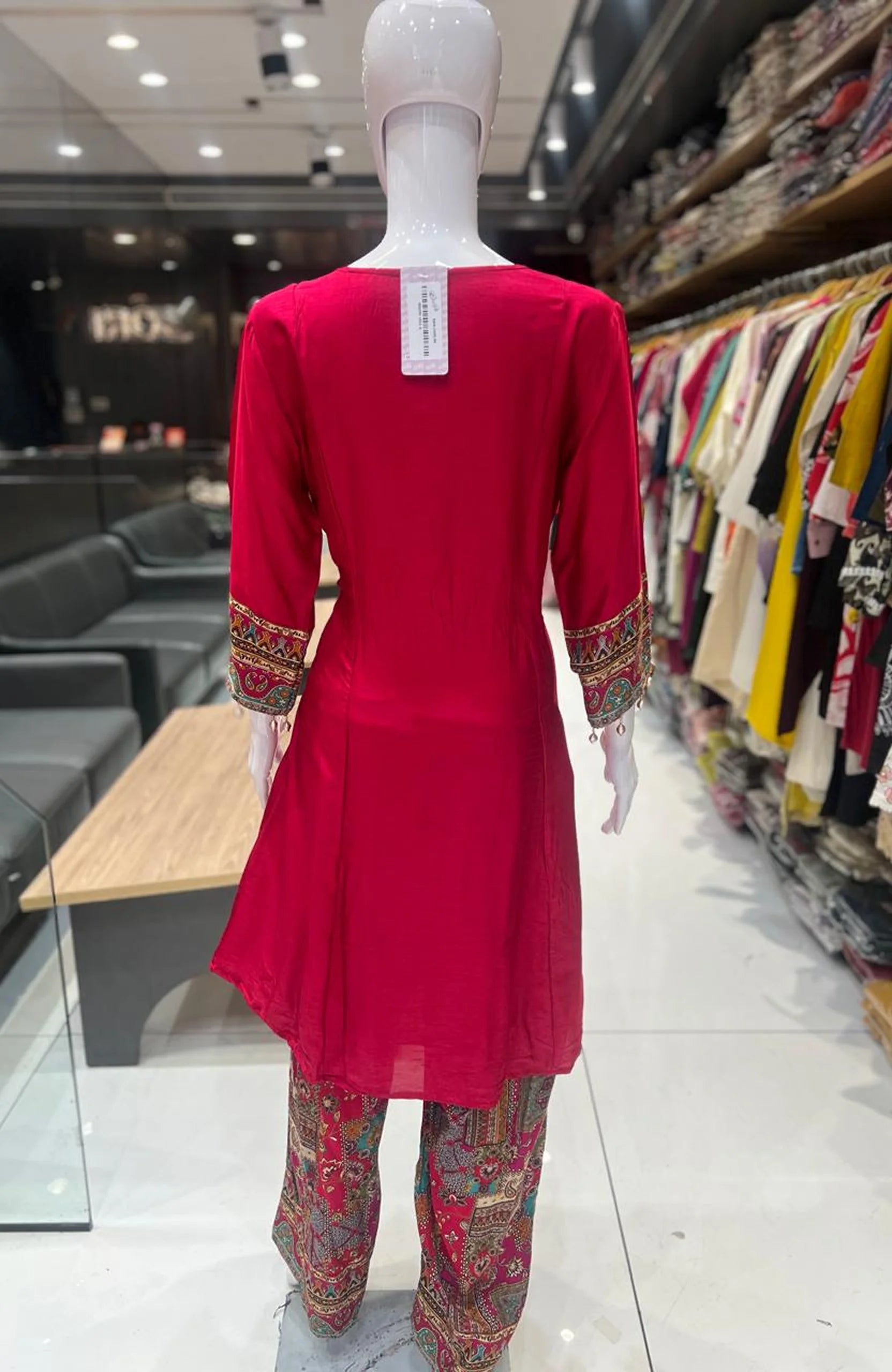 Deep Rani Dola Silk Embroidered 3 Piece Anarkali Suit Set for Women | Hand Work Festive & Wedding Wear