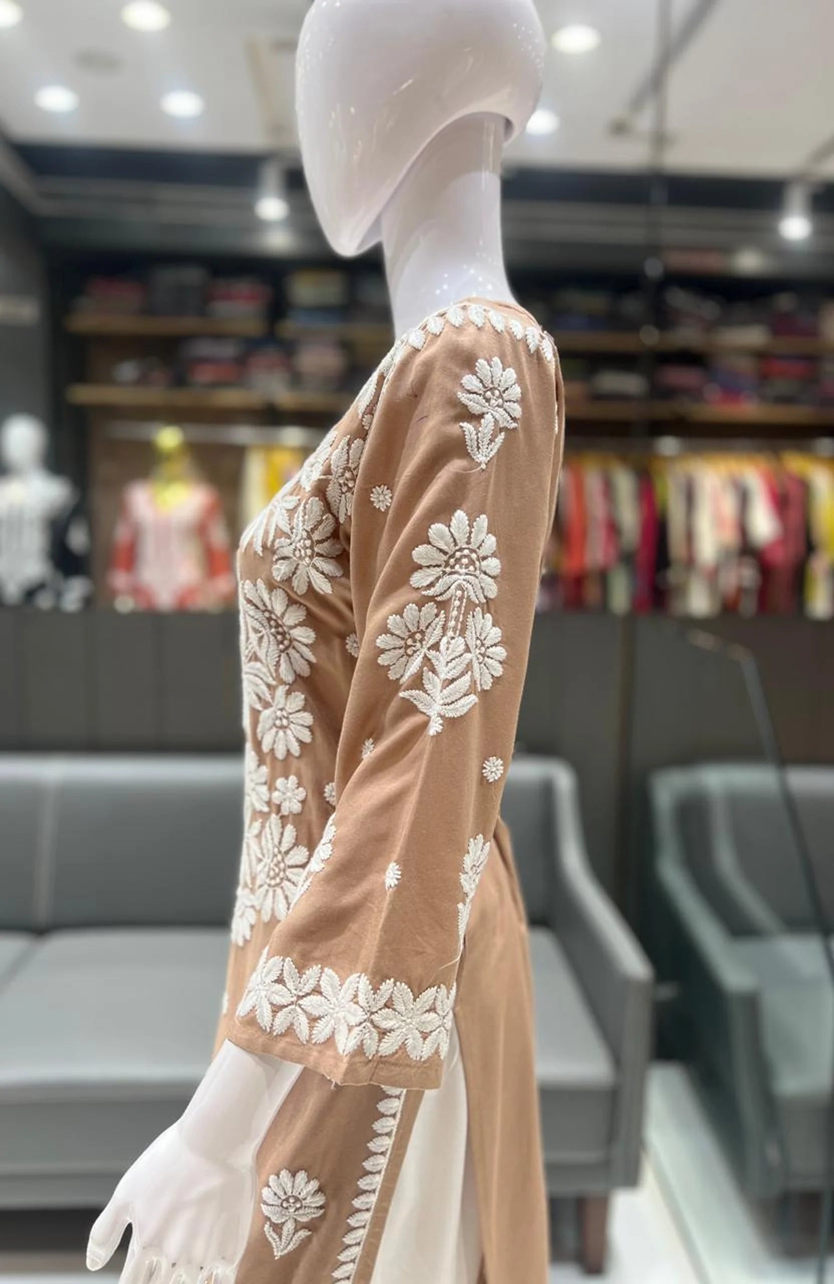 Rayon Lakhnavi Embroidered Kurta Palazzo Set for Women | Elegant 2 Piece Ethnic Outfit