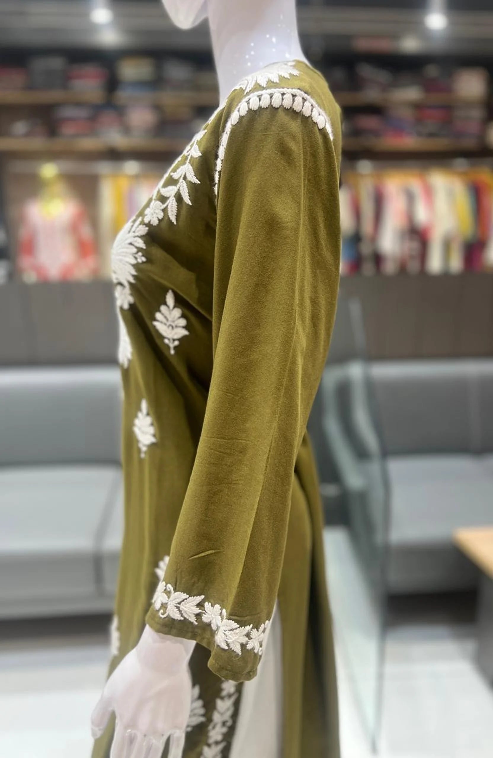 Navy Blue Rayon Lucknowi Work Kurta Plazo Set for Women | Elegant Ethnic 2 Piece Outfit