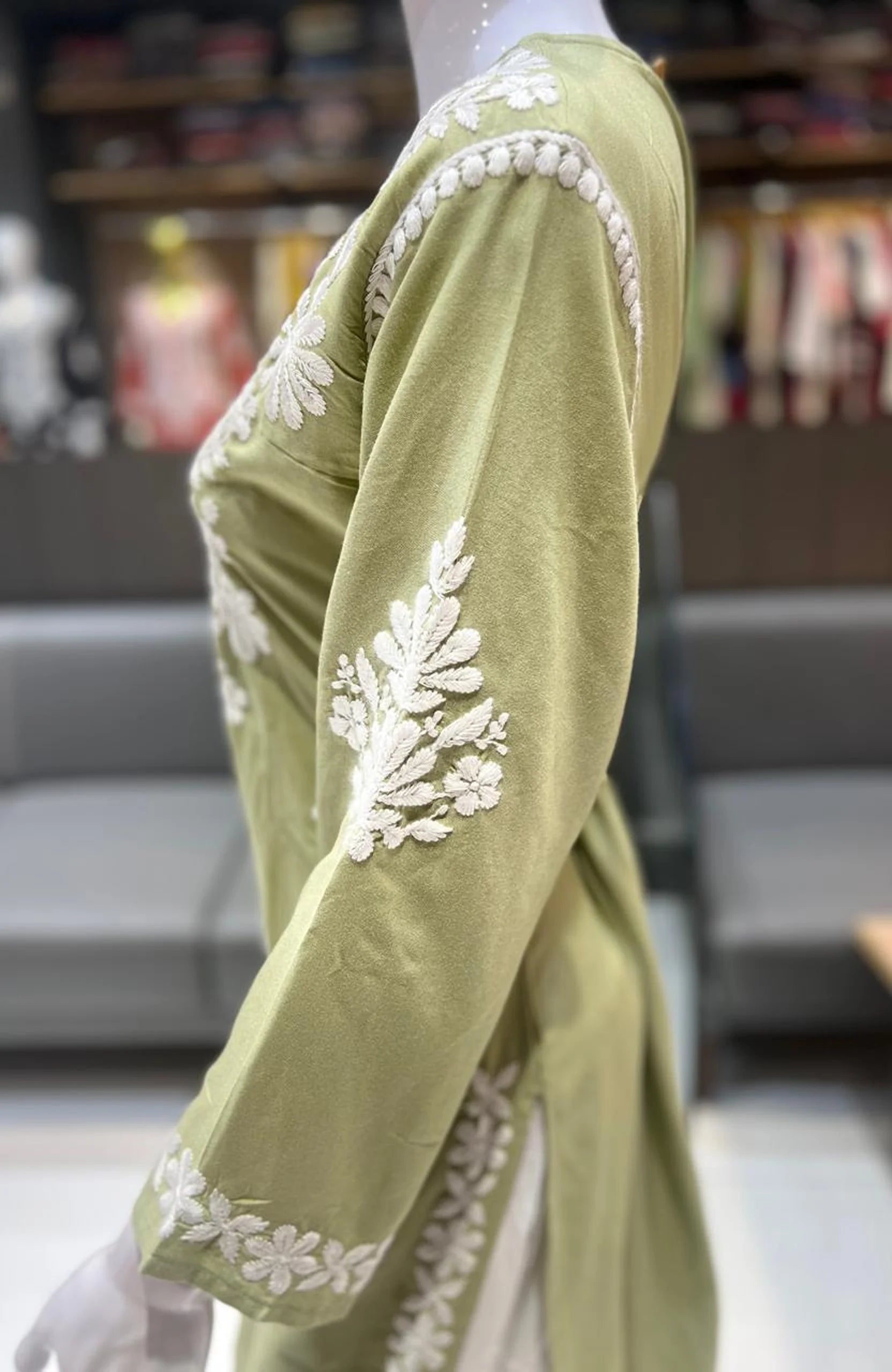 Rust Rayon Lakhnavi Work Kurta with Palazzo Set for Women | Elegant 2 Piece Ethnic Wear