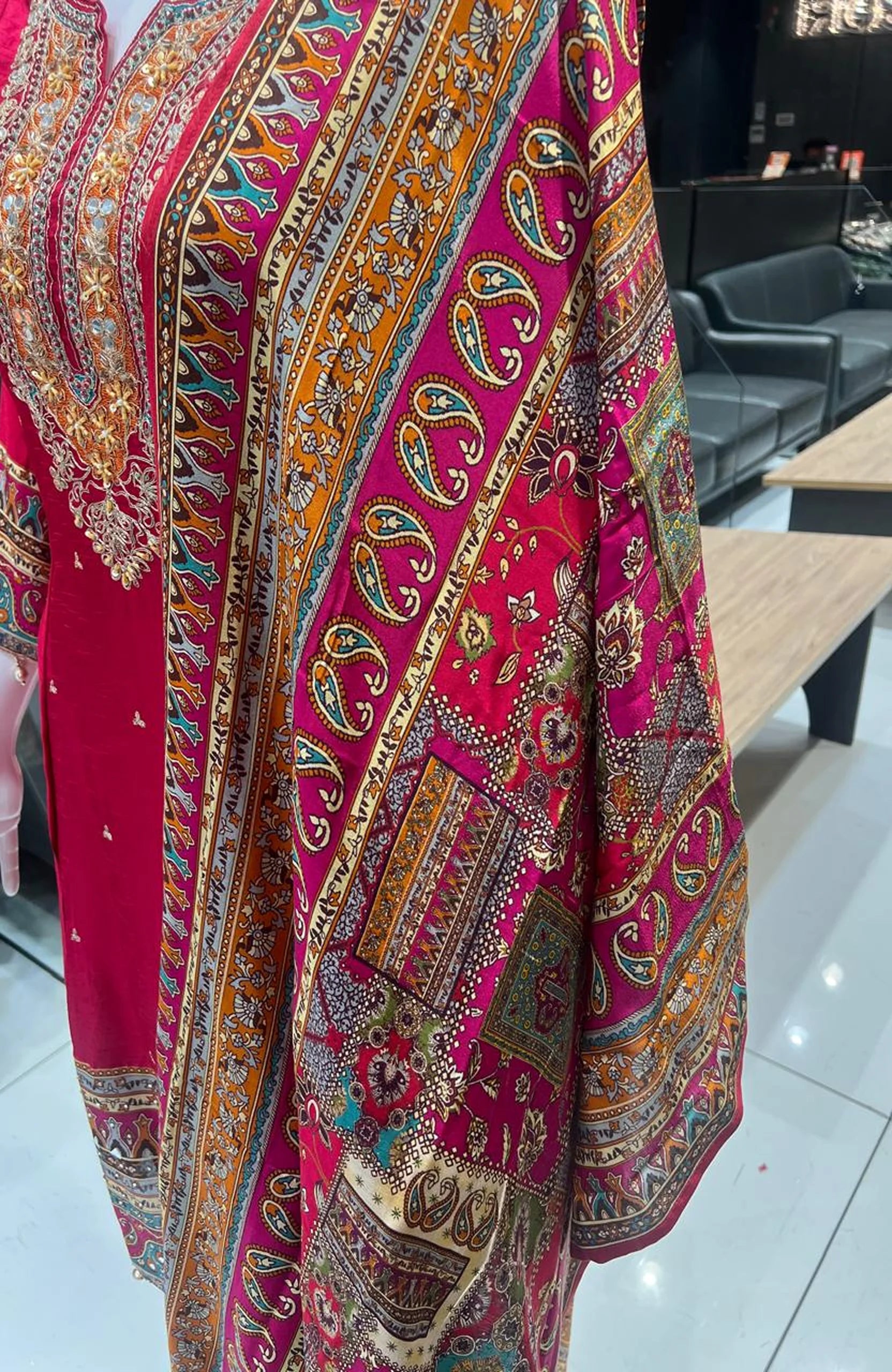 Deep Rani Dola Silk Embroidered 3 Piece Anarkali Suit Set for Women | Hand Work Festive & Wedding Wear