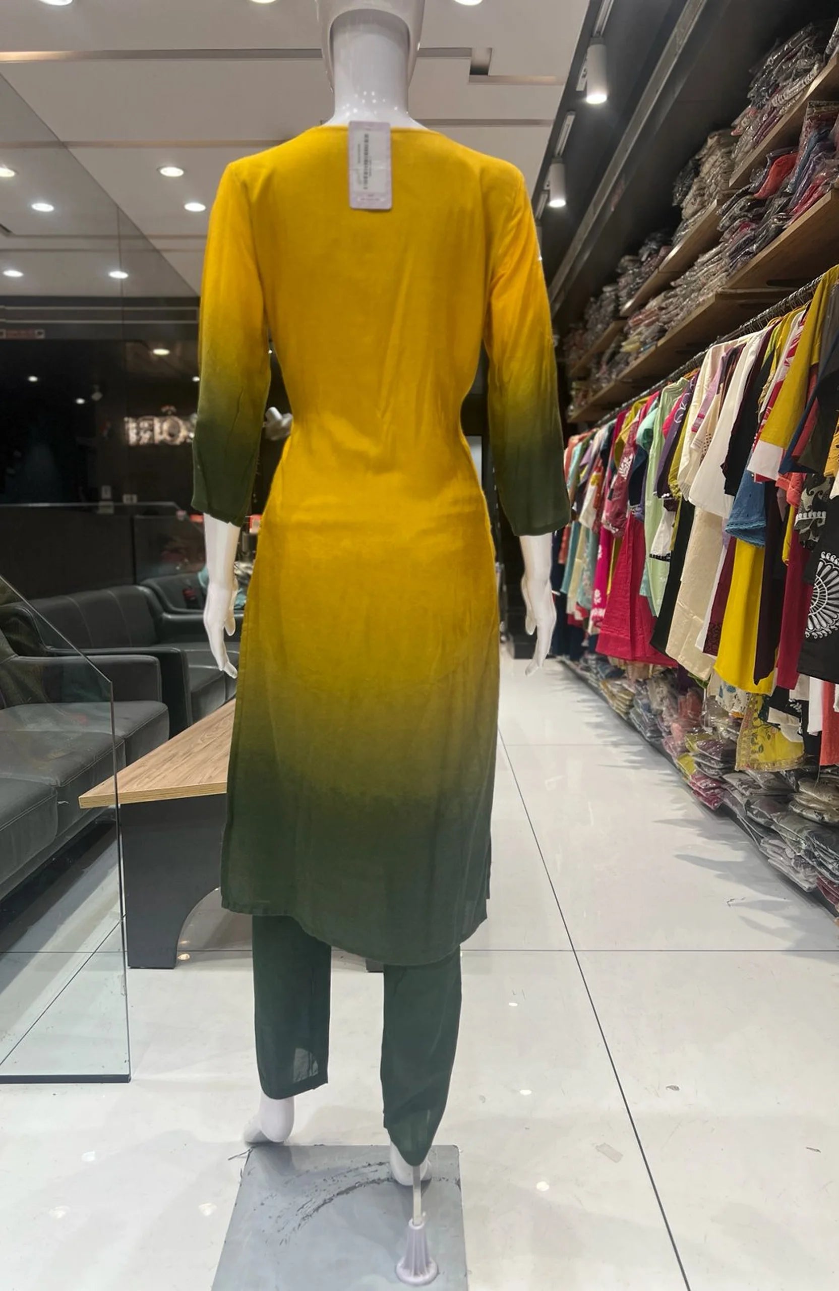 Yellow Dola Silk 3 Piece Suit Set for Women | Hand Work Straight Suit with Digital Print Dupatta