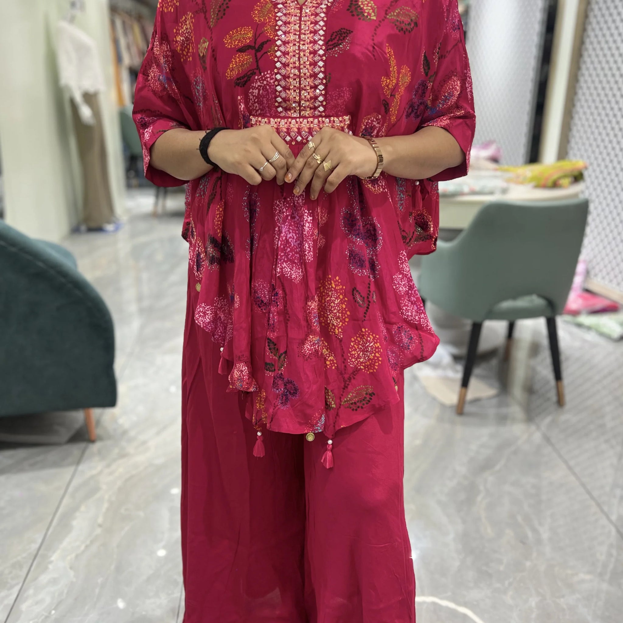 Raani Embroidery Reyon Cordset - IDGORI 731 3