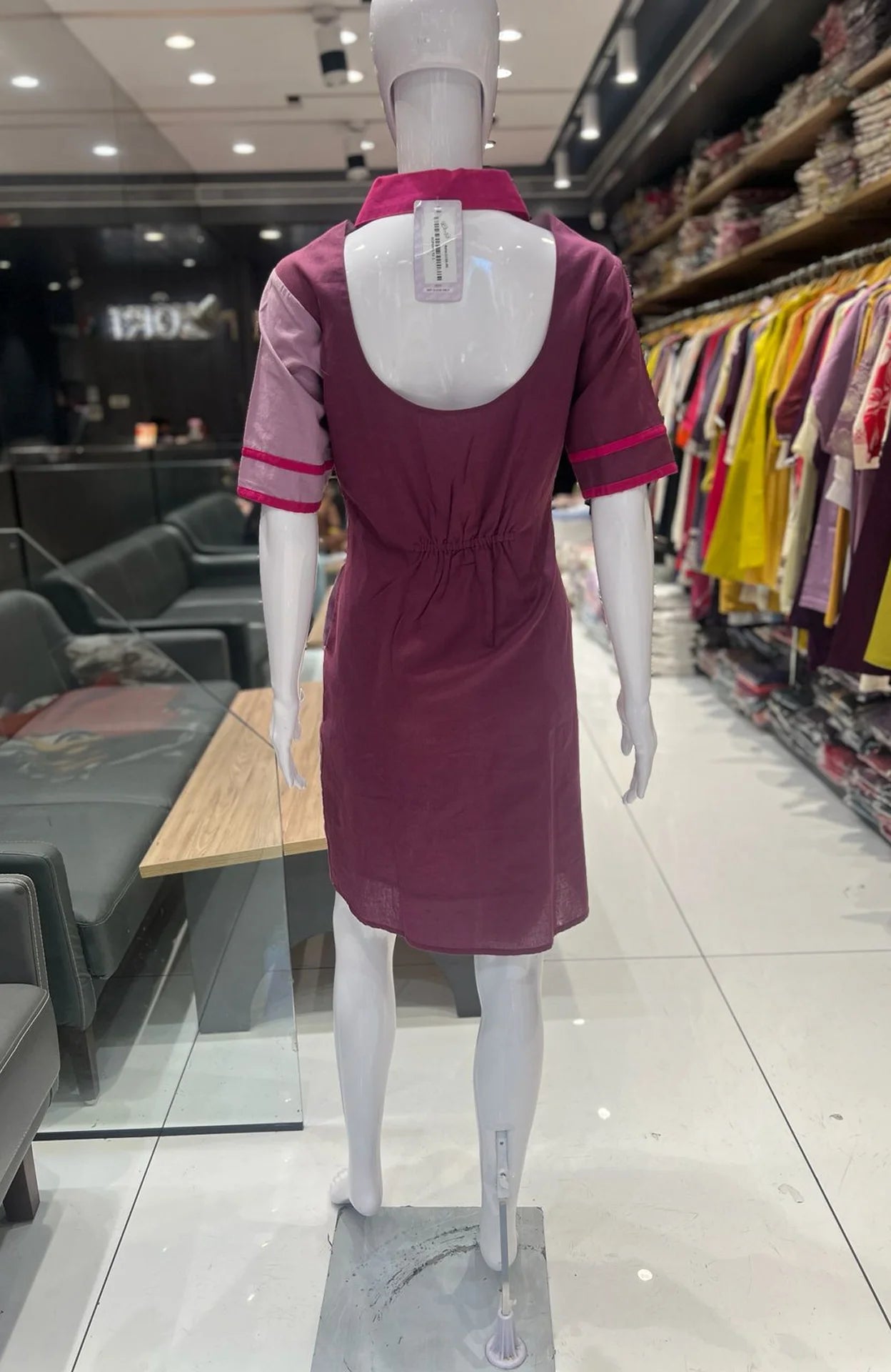 Multi Colour Linen Cotton Shirt Dress for Women | Button Work Casual & Office Wear One Piece