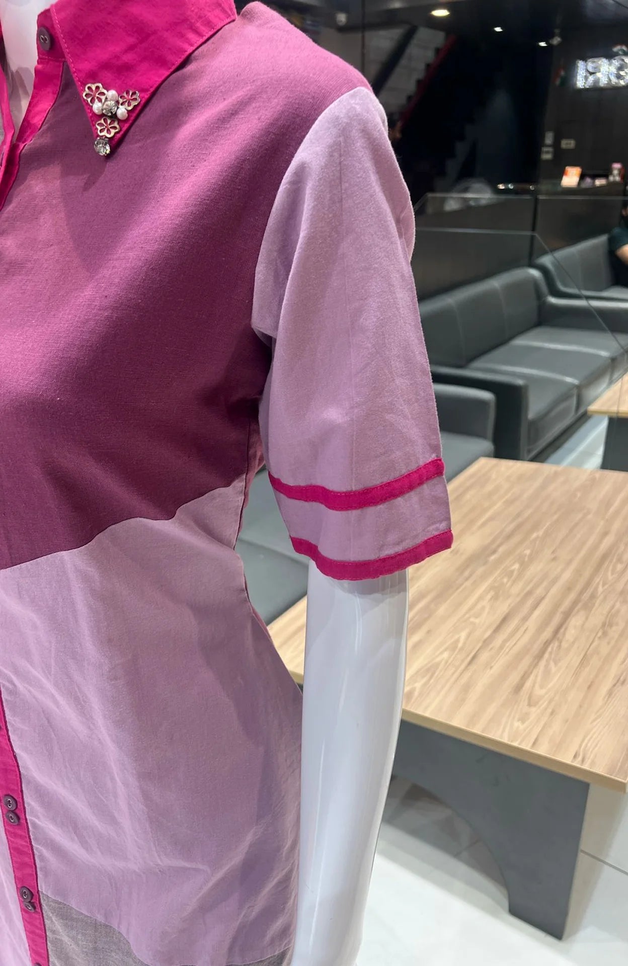 Multi Colour Linen Cotton Shirt Dress for Women | Button Work Casual & Office Wear One Piece