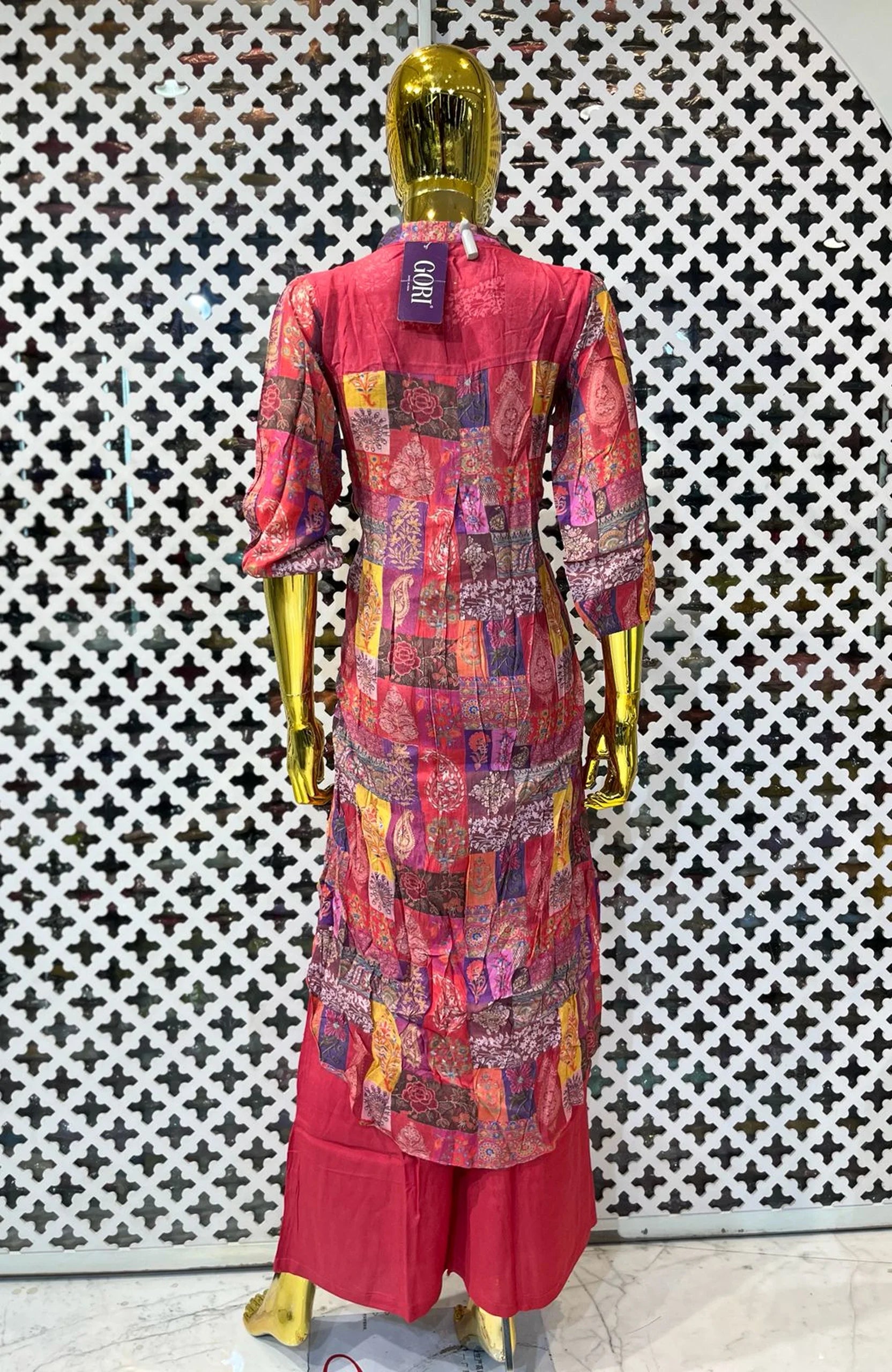 Gajri Natural Crepe Printed Co-Ord Set for Women | Designer Digital Print 2 Piece Cord Set
