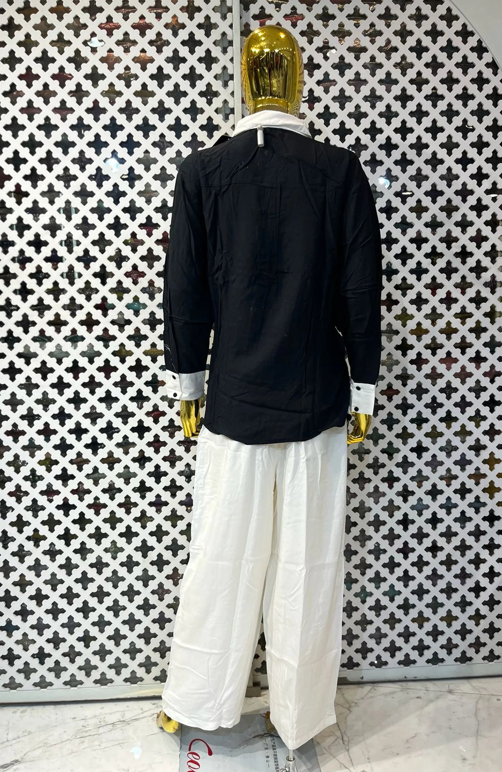 White Rayon Thread Work Co-Ord Set for Women | Elegant 2 Piece Designer Outfit