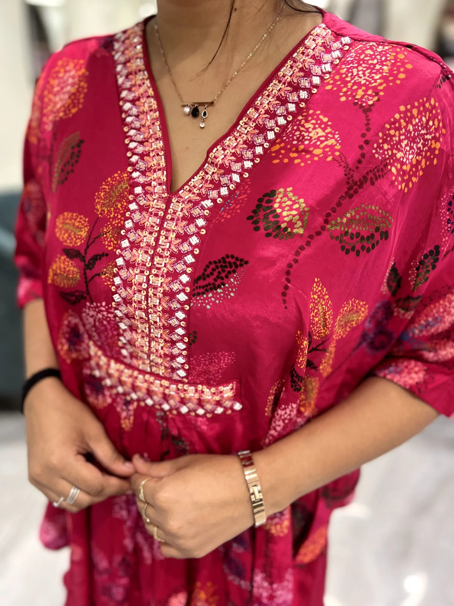 Raani Embroidery Reyon Cordset - IDGORI 731 3